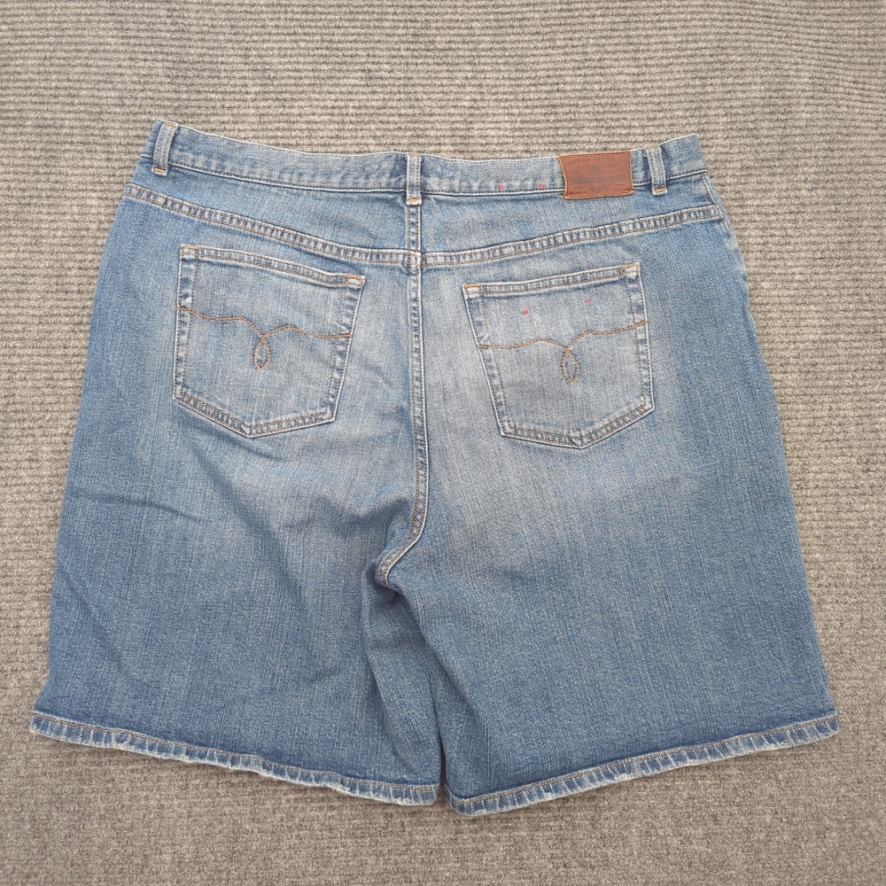 Lauren Ralph Lauren Classic Blue Denim Women's Shorts Size 18W, Classic, Preppy - Picture 10 of 10
